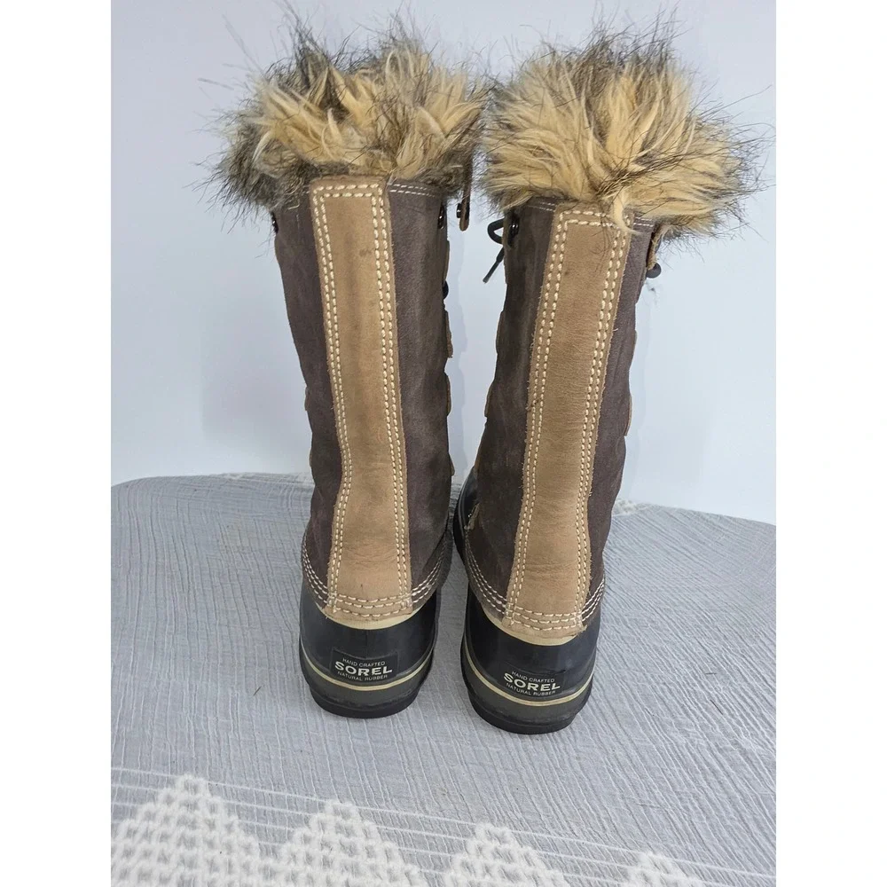 Sorel Joan of Arctic Brown Waterproof Winter Snow Boots NL1540-051 Womens 8
